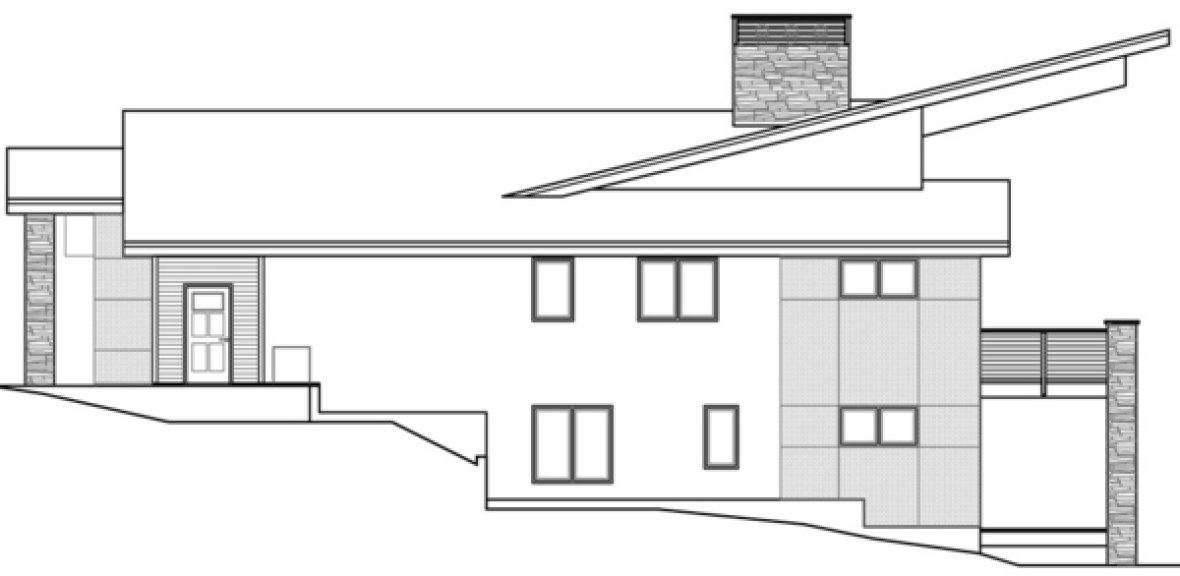 Right Elevation for House Plan #348292