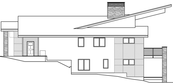Right Elevation for House Plan #348292