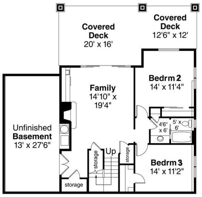 Basement Plan for House Plan #348292