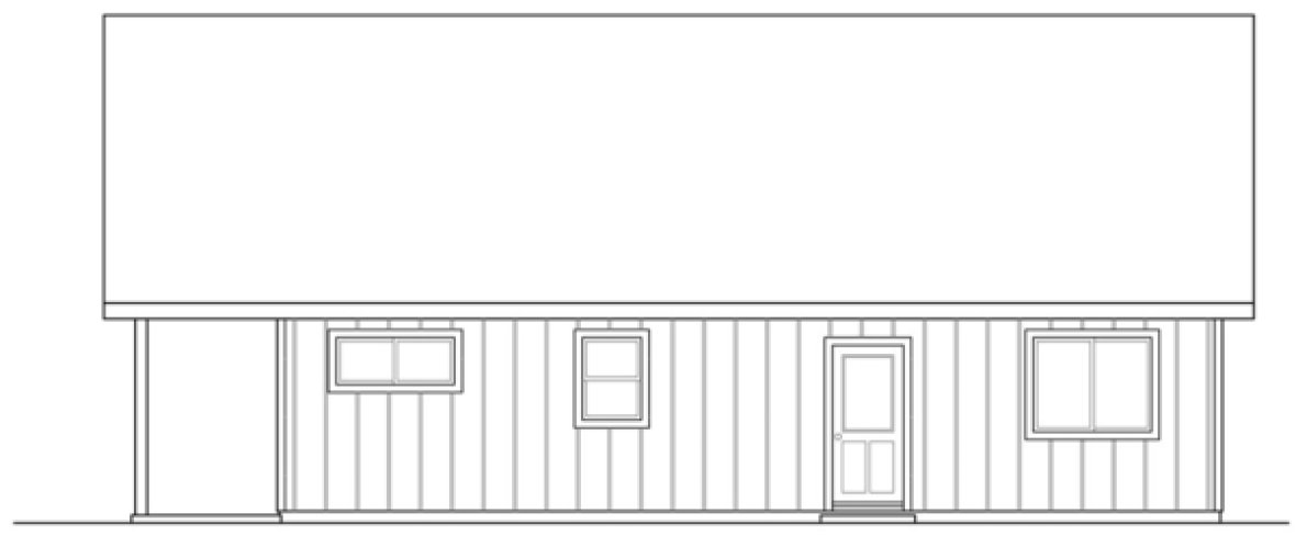 Right Elevation for House Plan #346071
