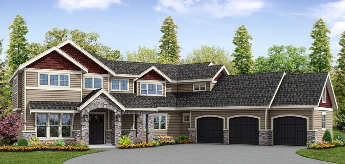 Full Rendering for House Plan #346133