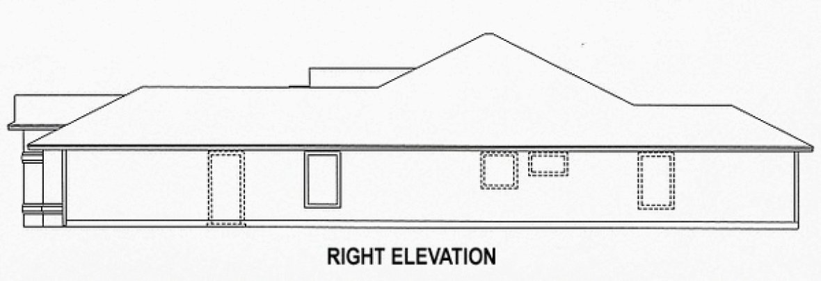 Right Elevation for House Plan #866791