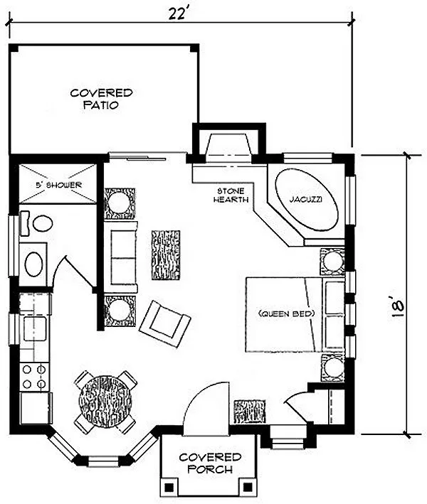 Main Floor Plan for House Plan #357040
