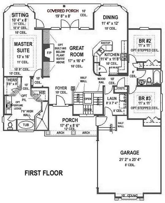 Main Floor Plan for House Plan #866523