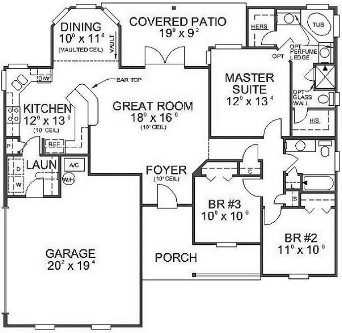 Main Floor Plan for House Plan #868141