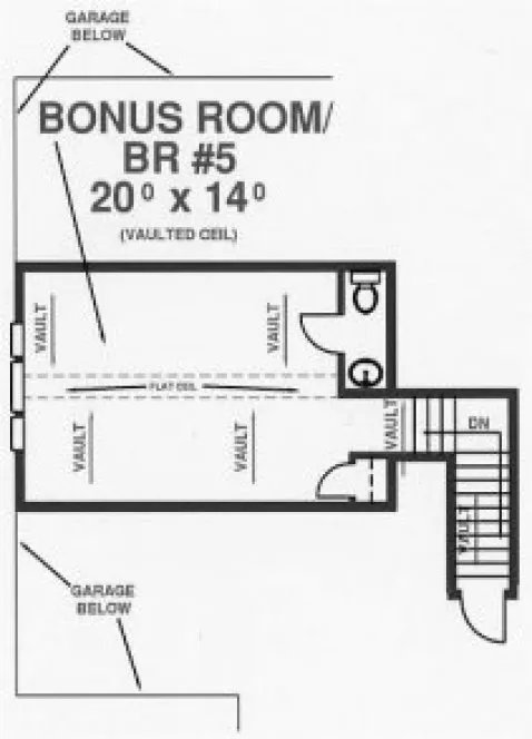 Attic Plan for House Plan #867523