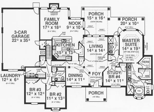 Main Floor Plan for House Plan #867523