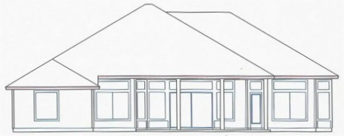 Rear Elevation for House Plan #865422