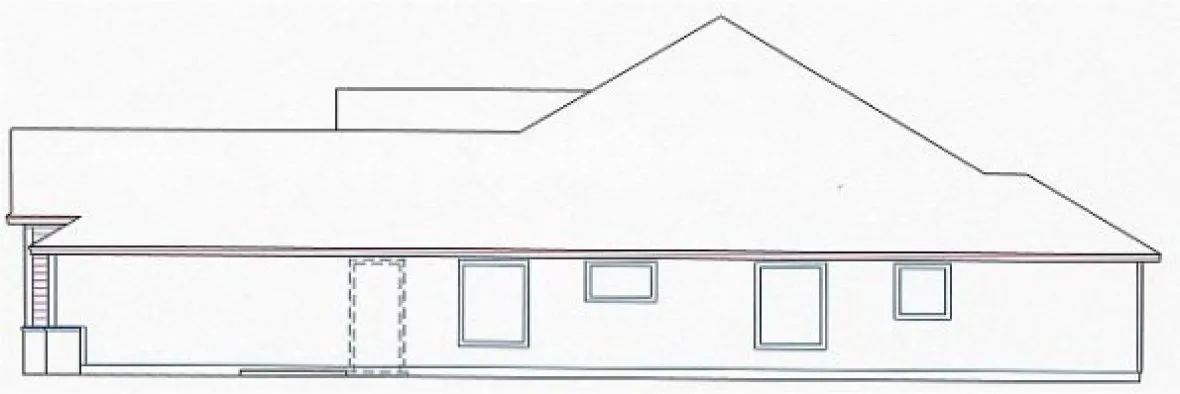 Right Elevation for House Plan #865422