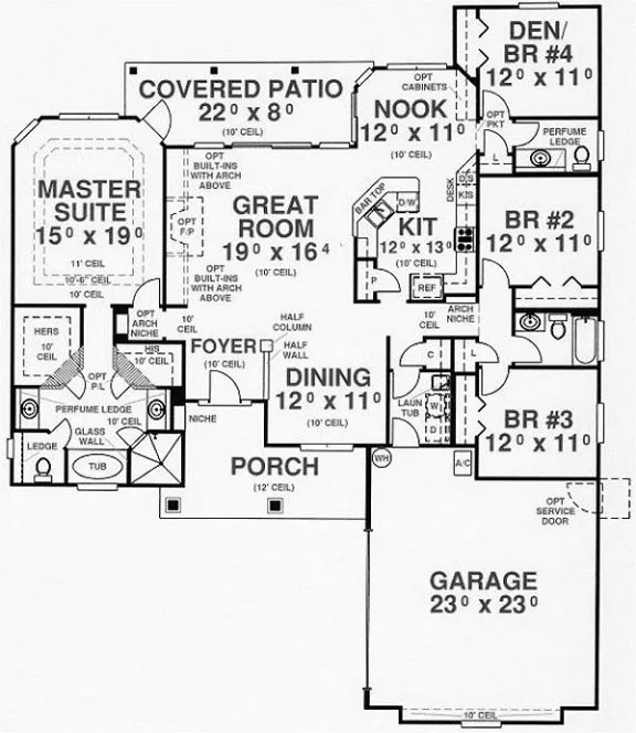 Main Floor Plan for House Plan #865422