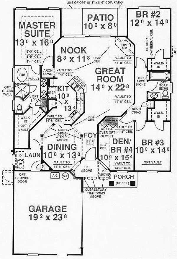 Main Floor Plan for House Plan #868391