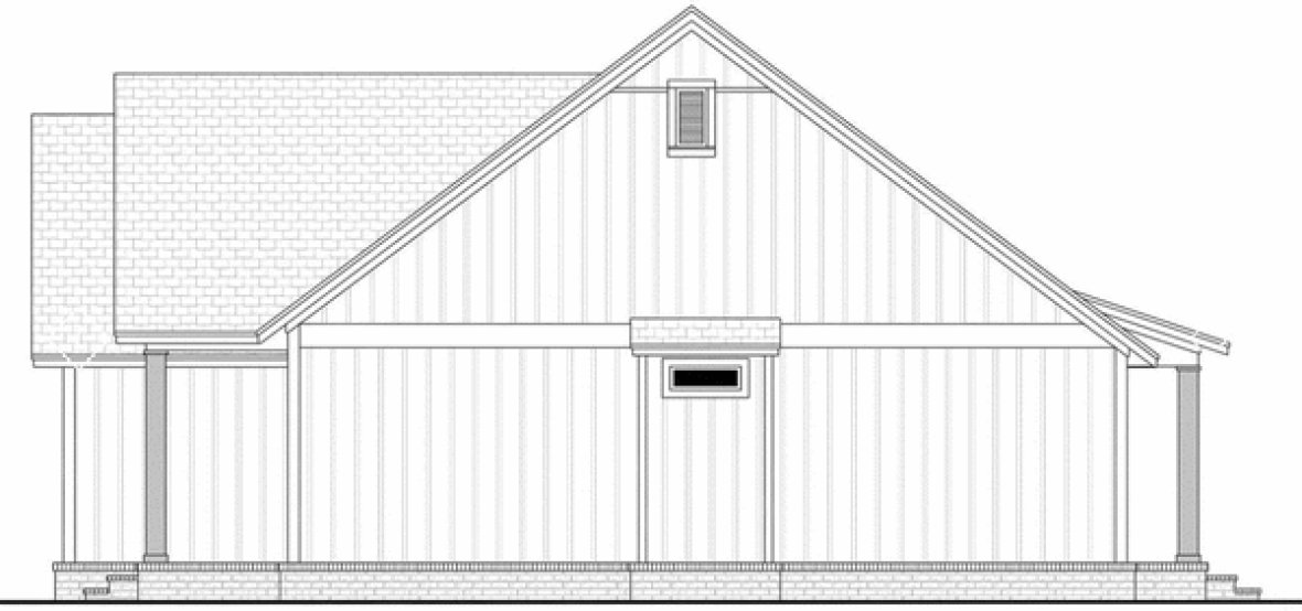 Right Elevation for House Plan #306071