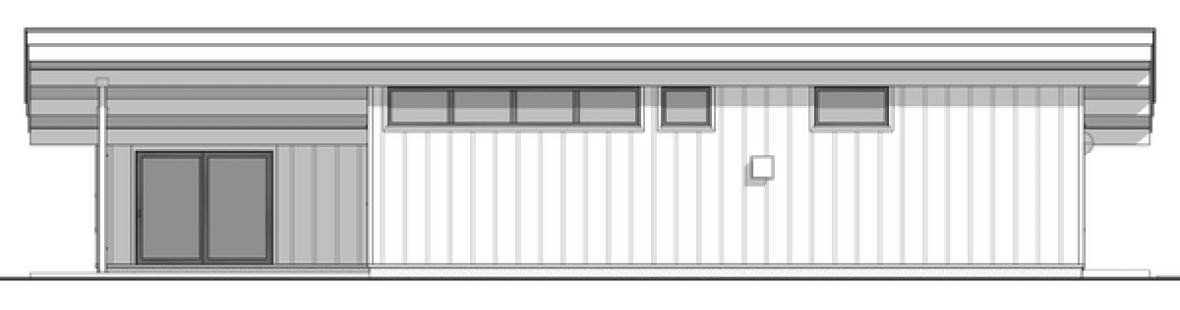 Left Elevation for House Plan #597261