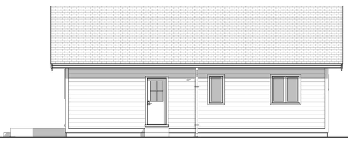Right Elevation for House Plan #590093