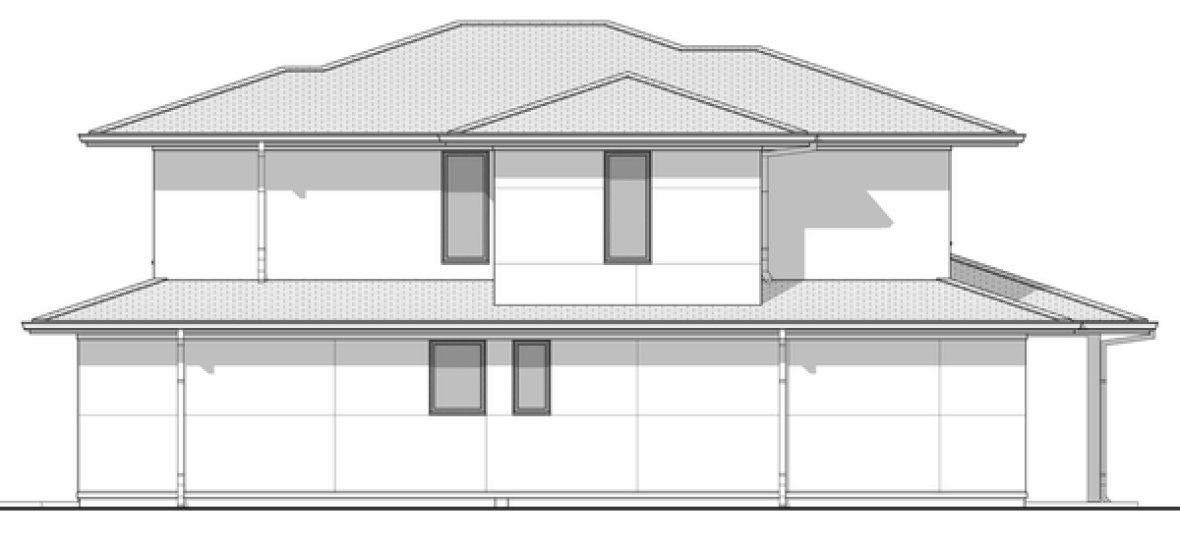 Right Elevation for House Plan #594032