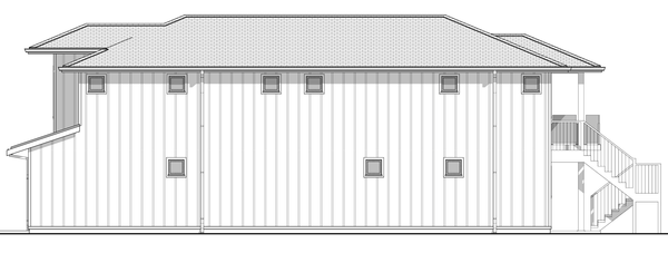Right Elevation for House Plan #590912