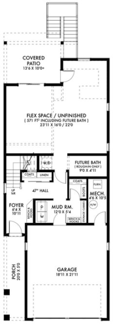 Basement Plan for House Plan #590912
