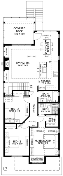 Main Floor Plan for House Plan #590912