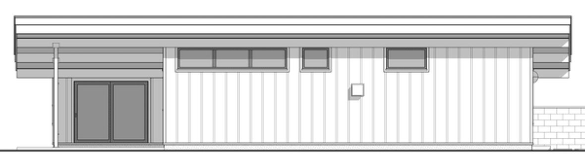 Left Elevation for House Plan #598841