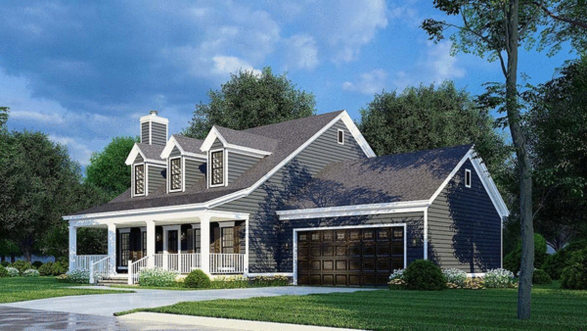 Right Elevation for House Plan #319112