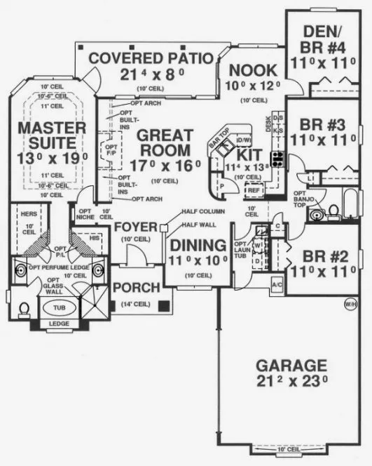 Main Floor Plan for House Plan #862491