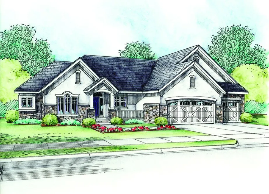 Full Rendering for House Plan #155962