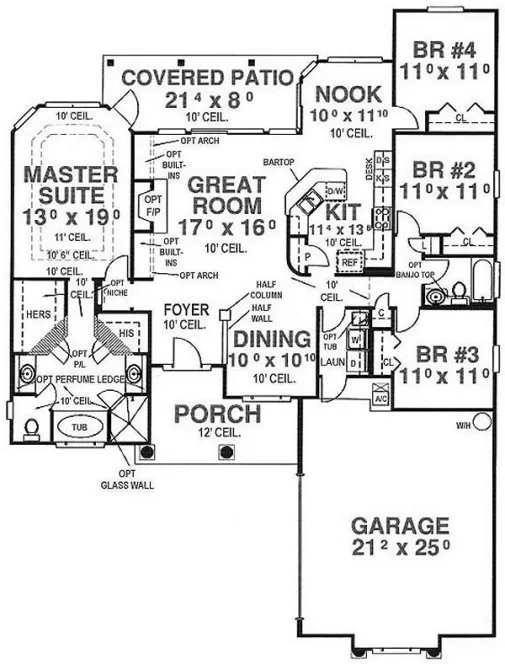 Main Floor Plan for House Plan #863391