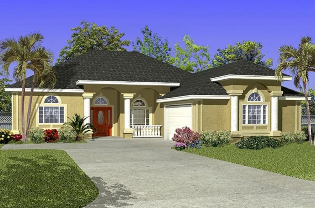 Full Rendering for House Plan #863391