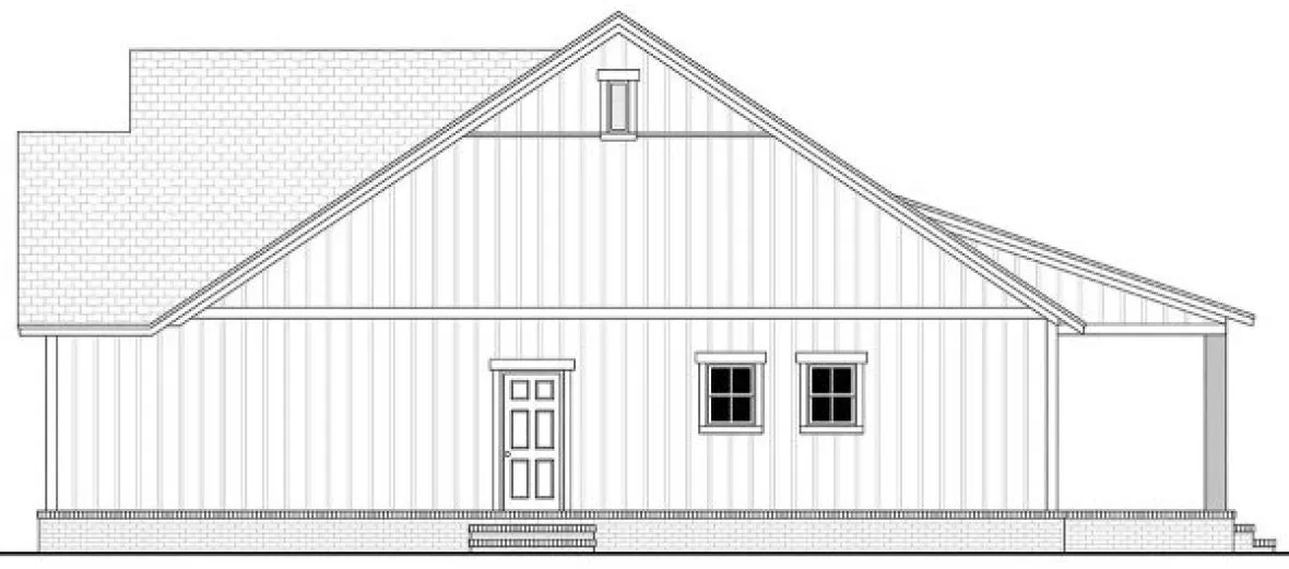 Right Elevation for House Plan #301251
