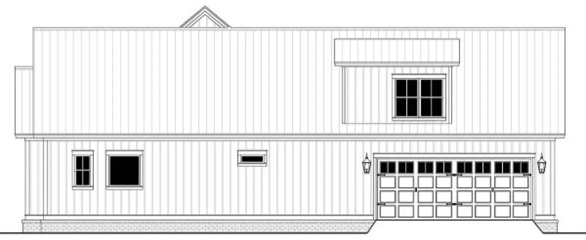 Right Elevation for House Plan #305932