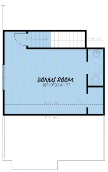 Attic Plan for House Plan #312112