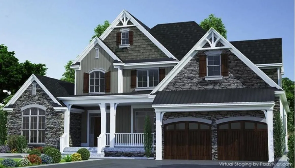 Full Rendering for House Plan #313862