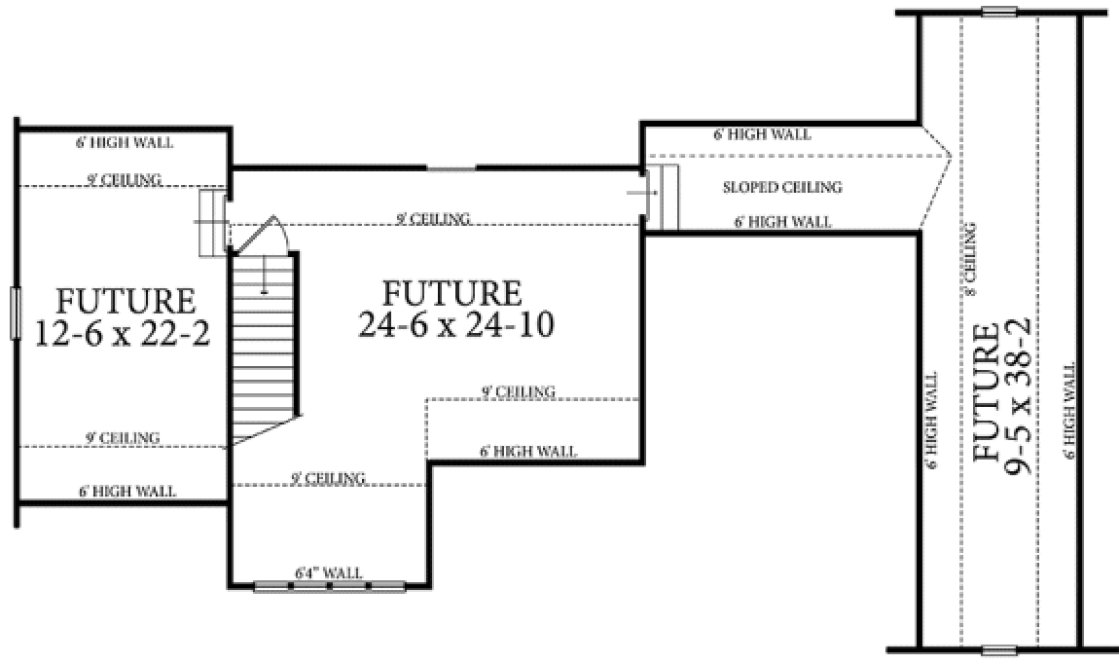 Attic Plan for House Plan #872522