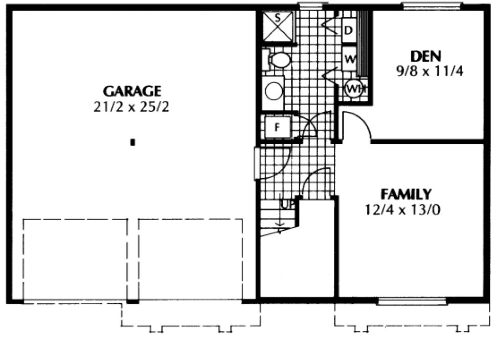 Basement Plan for House Plan #231057