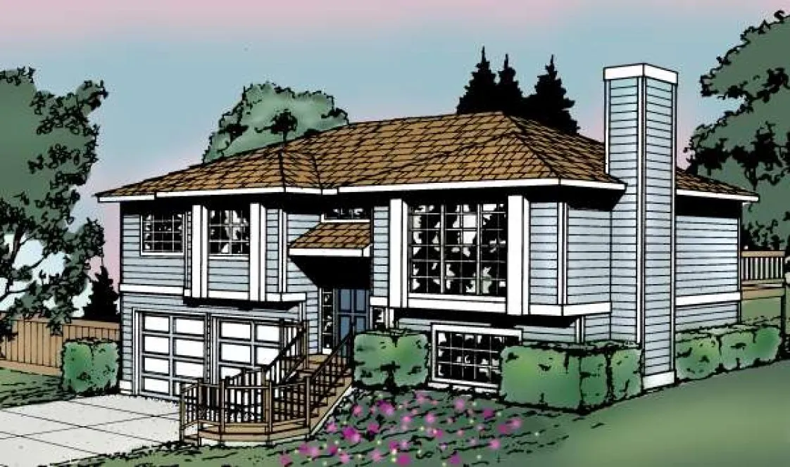 Full Rendering for House Plan #231057