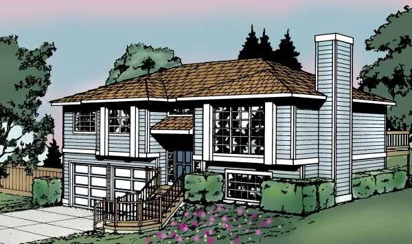 Full Rendering for House Plan #231057