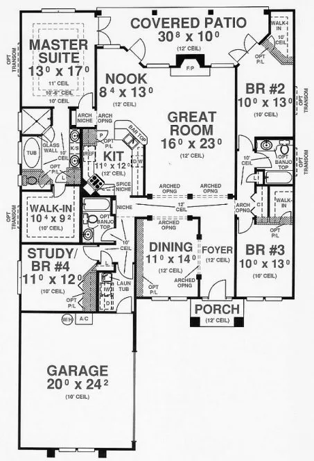 Main Floor Plan for House Plan #869332