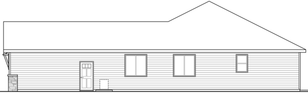 Right Elevation for House Plan #344002