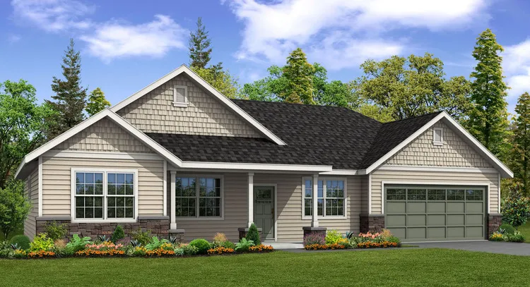 Full Rendering for House Plan #344212