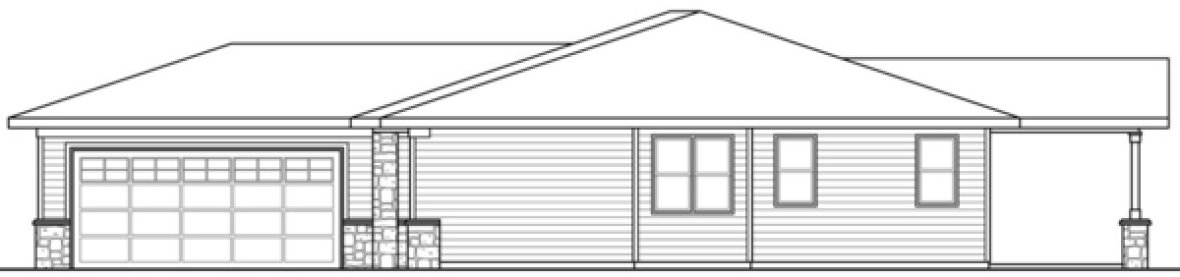 Right Elevation for House Plan #347522