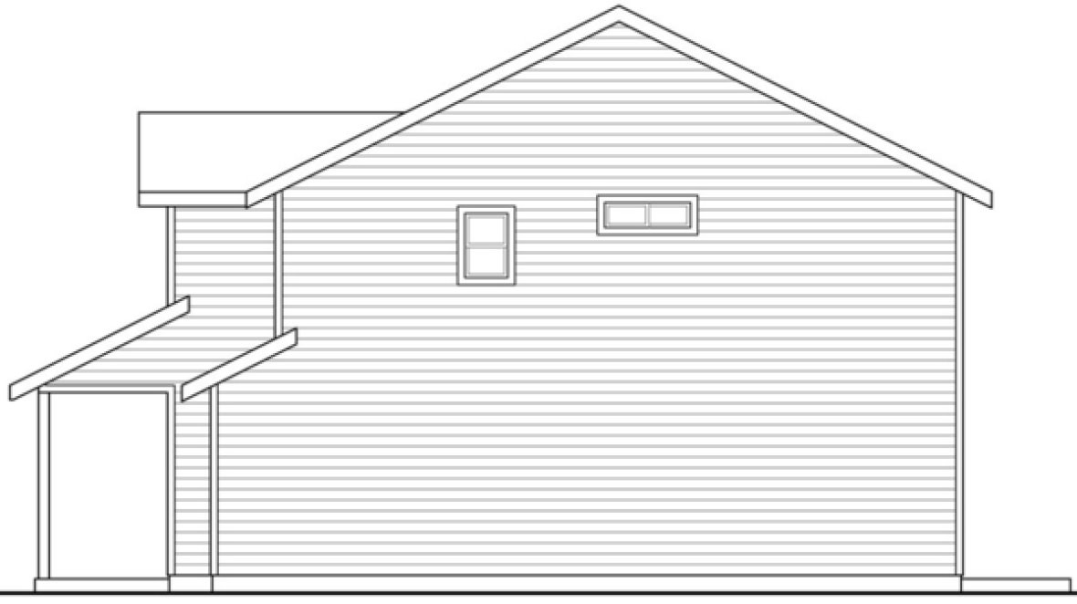Right Elevation for House Plan #348261