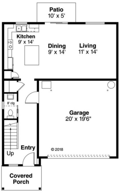 Main Floor Plan for House Plan #348261
