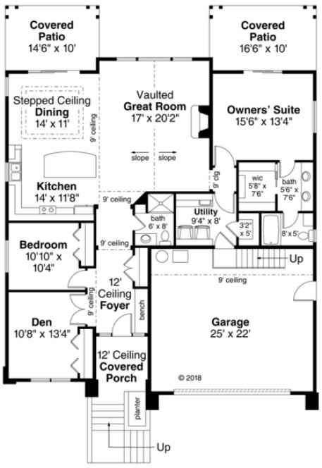Main Floor Plan for House Plan #348571