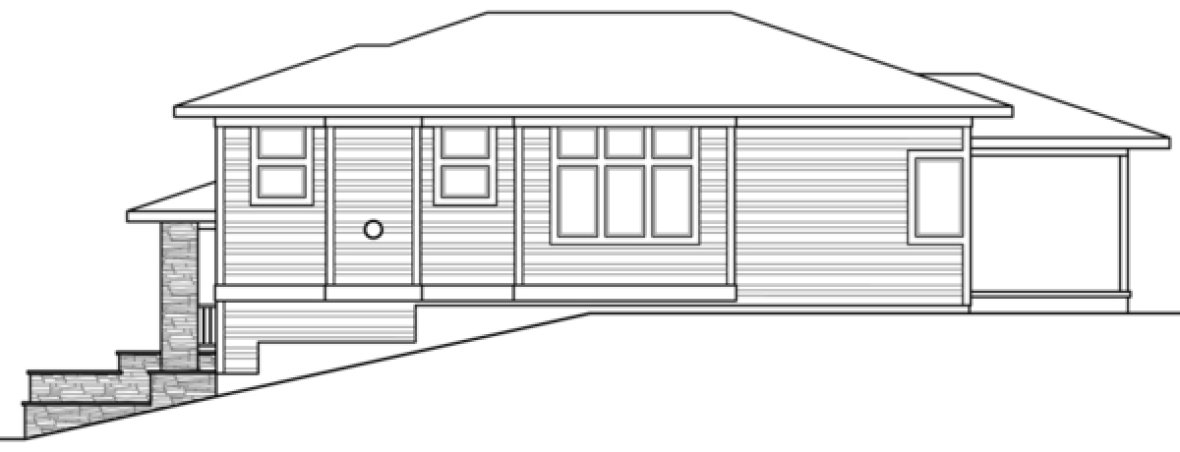 Right Elevation for House Plan #346882