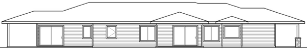 Left Elevation for House Plan #341222