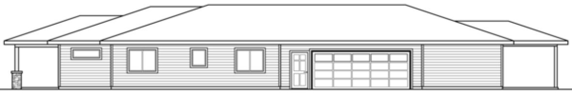 Right Elevation for House Plan #341222