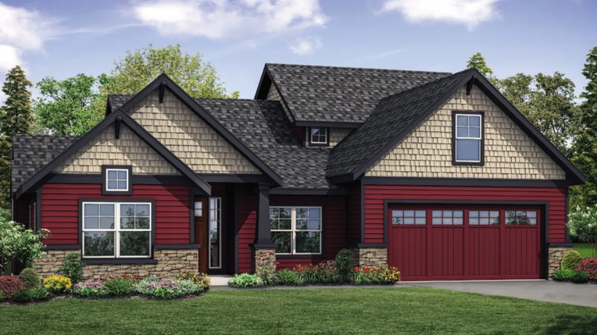 Full Rendering for House Plan #340422