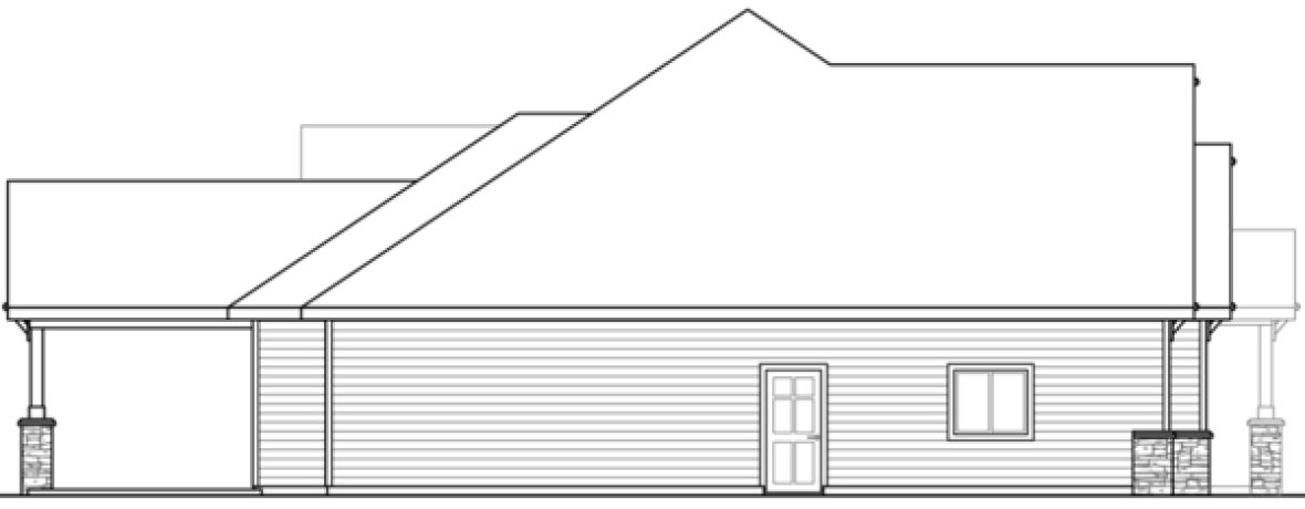 Right Elevation for House Plan #348072