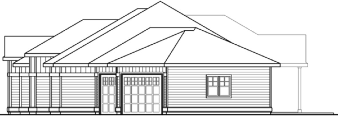 Right Elevation for House Plan #343662
