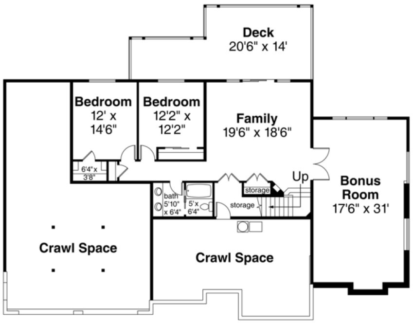Basement Plan for House Plan #347323
